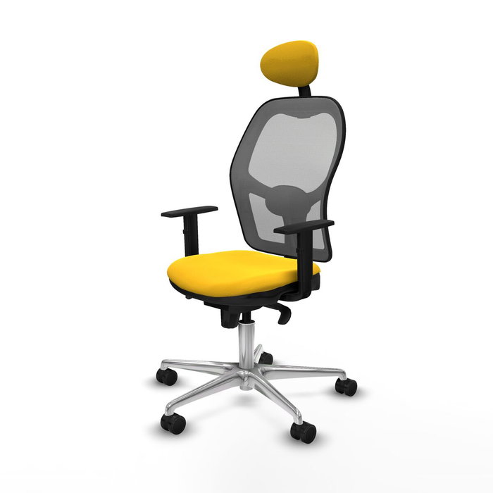 Piqueras y Crespo Chaise de Bureau avec Appui-tête Jorquera 1D086N1 Jaune Piqueras y Crespo Chaise de Bureau avec Appui-tête Jorquera 1D086N1 Jaune