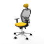 Piqueras y Crespo Chaise de Bureau avec Appui-tête Jorquera 1D086N1 Jaune