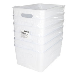 GSC Evolution Panier organisateur plastique 5,2L Blanc - 6u rétractable