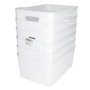 GSC Evolution Panier organisateur plastique 5,2L Blanc - 6u rétractable