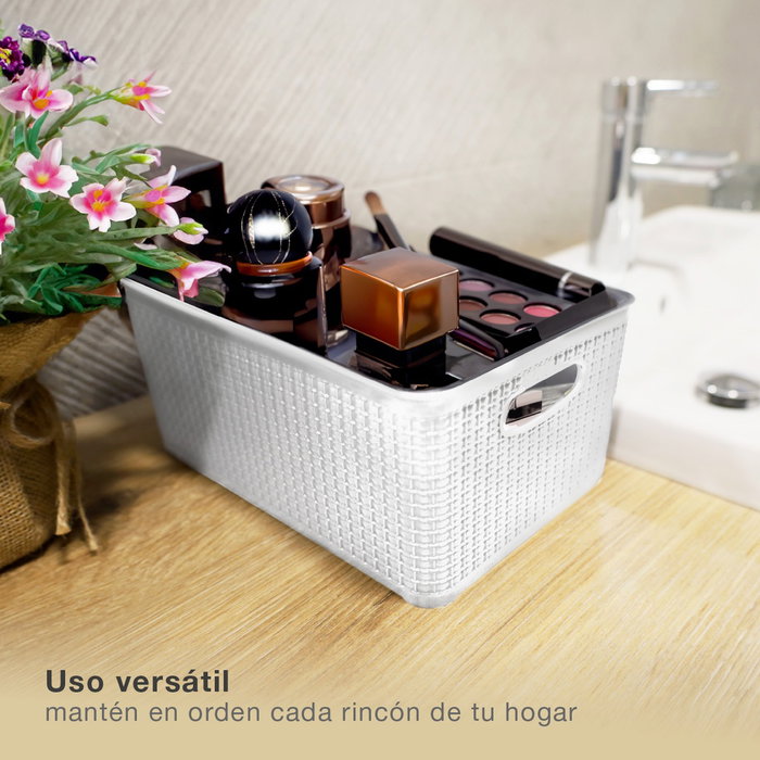 GSC Evolution Panier organisateur plastique 5,2L Blanc - 6u rétractable