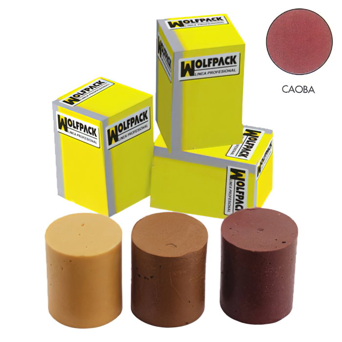 WOLFPACK LINEA PROFESIONAL Cire à reboucher bois Acajou 70 g WOLFPACK LINEA PROFESIONAL Cire à reboucher bois Acajou 70 g