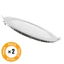 Pack 2 Plafonnier LED 18W 1800Lm 6000K Circulaire 40.000H [JL-GP-LZ-3-M-CW-PK2-AP]