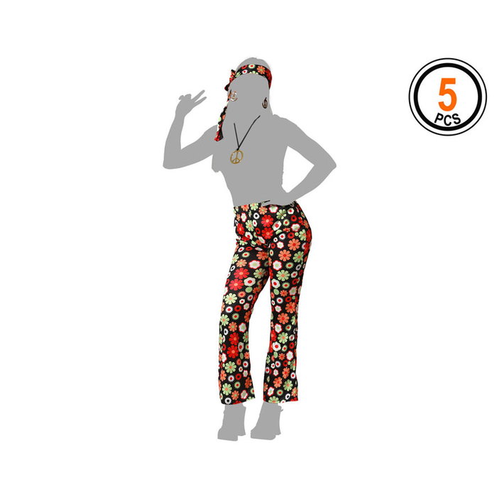 BigBuy Carnival Set Hippie 4 Pièces pour Adultes BigBuy Carnival Set Hippie 4 Pièces pour Adultes
