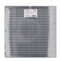 Edm Grille de ventilation carrée ABS gris 300x300x7 mm avec bouchons et moustiquaire