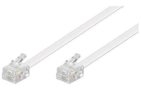MicroConnect Câble modulaire RJ11 6P/4C, 15 m, Blanc MicroConnect Câble modulaire RJ11 6P/4C, 15 m, Blanc