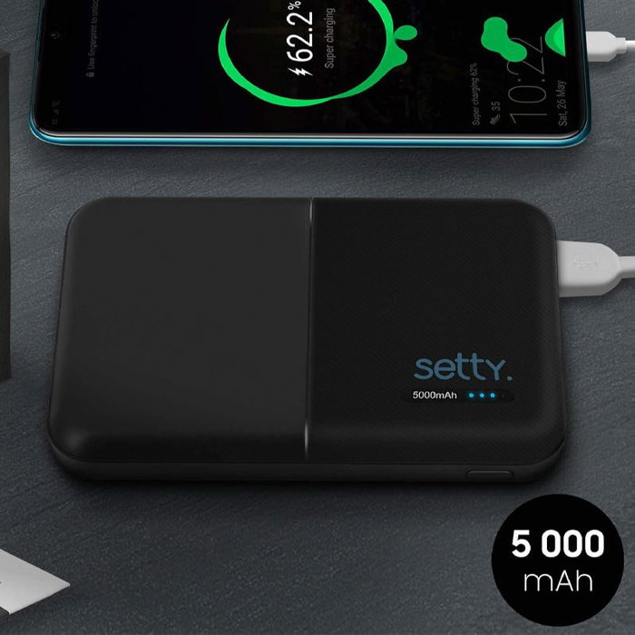 FOREVER Power bank Setty 5000 mAh noir