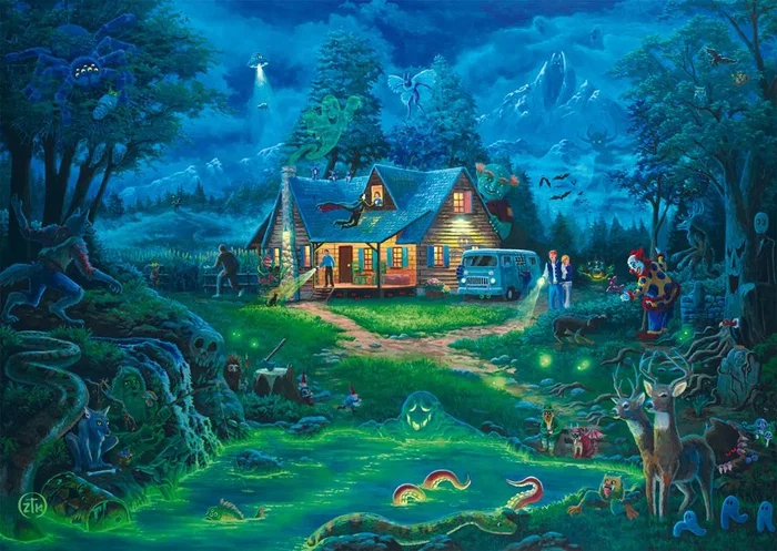 Schmidt Spiele - Puzzle La maison hantée 1000 pièces - Paysage magnifique - Dès 12 ans Schmidt Spiele - Puzzle La maison hantée 1000 pièces - Paysage magnifique - Dès 12 ans
