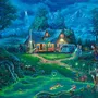 Schmidt Spiele - Puzzle La maison hantée 1000 pièces - Paysage magnifique - Dès 12 ans