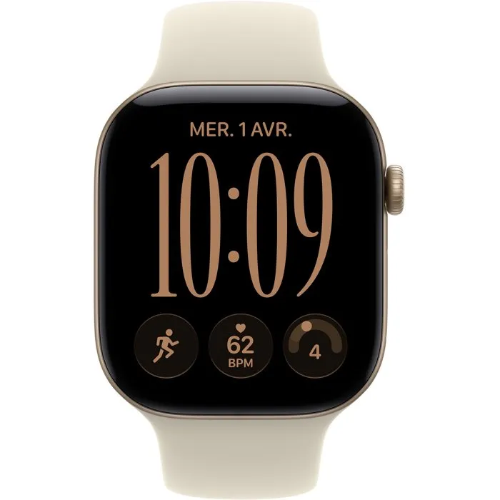 Apple Watch Series 12 GPS - 46mm - Boîtier Light Gold Aluminium - Bracelet Sand Sport Band - M/L Apple Watch Series 12 GPS - 46mm - Boîtier Light Gold Aluminium - Bracelet Sand Sport Band - M/L