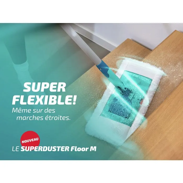 Leifheit Housse dépoussiérante Superduster Floor M 55386 Leifheit Housse dépoussiérante Superduster Floor M 55386