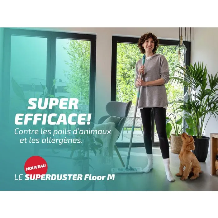 Leifheit Housse dépoussiérante Superduster Floor M 55386 Leifheit Housse dépoussiérante Superduster Floor M 55386