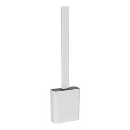Allstar Zalana Porte-brosse WC mural blanc silicone 9,8 x 4 x 35,5 cm