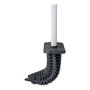 Allstar Zalana Porte-brosse WC mural blanc silicone 9,8 x 4 x 35,5 cm