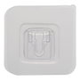 Allstar Zalana Porte-brosse WC mural blanc silicone 9,8 x 4 x 35,5 cm