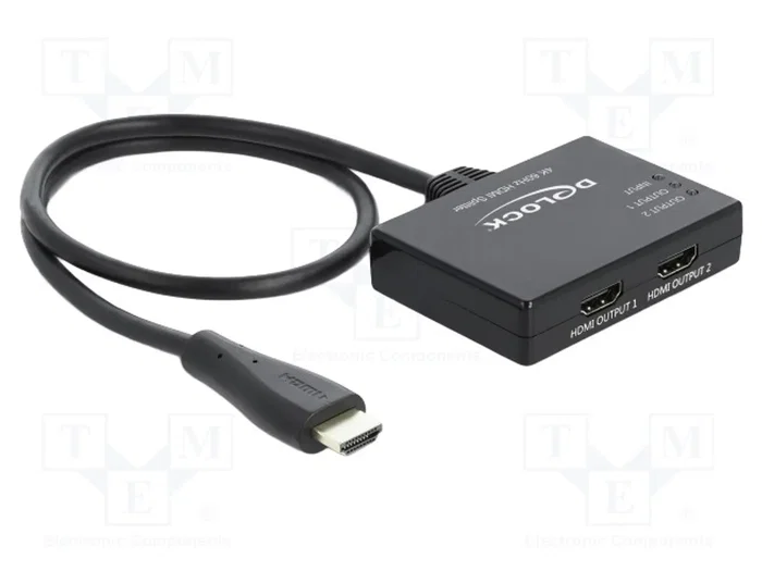 DELOCK Multiprise HDMI 2.0 Noir DELOCK Multiprise HDMI 2.0 Noir