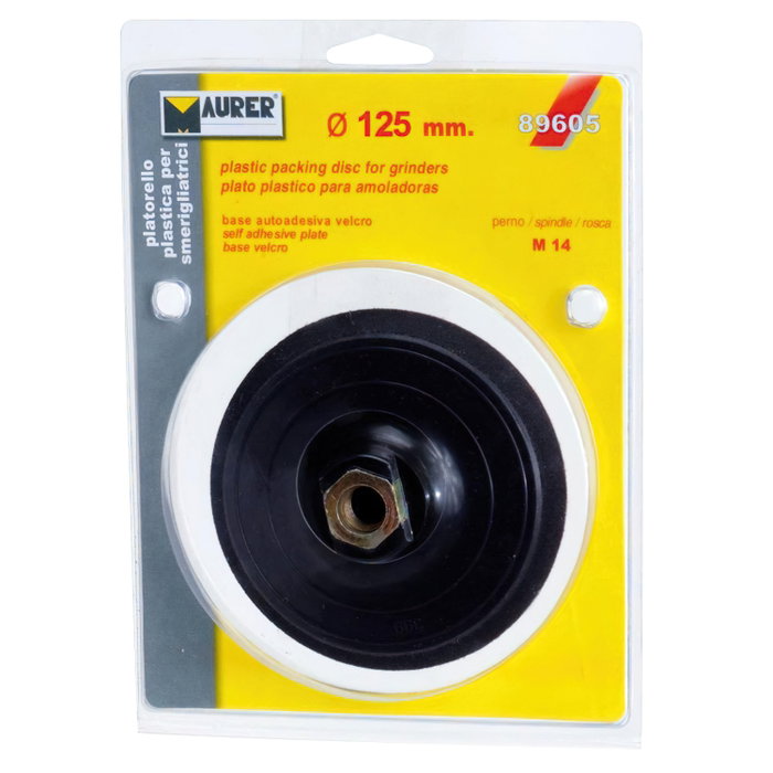 WOLFPACK LINEA PROFESIONAL Assiette Velcro 125 mm pour meuleuse WOLFPACK LINEA PROFESIONAL Assiette Velcro 125 mm pour meuleuse