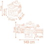 Smoby Baby Nurse Grande maison des bébés pliable avec 19 accessoires