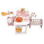 Smoby Baby Nurse Grande maison des bébés pliable avec 19 accessoires