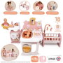 Smoby Baby Nurse Grande maison des bébés pliable avec 19 accessoires