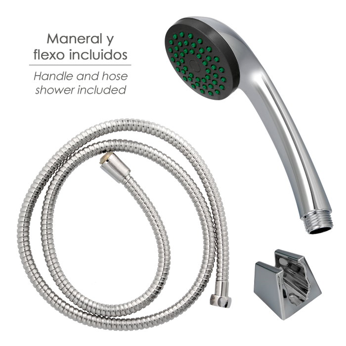 ORYX Mitigeur Monocommande Baignoire/Douche Hamburgo avec Flexible et Douchette