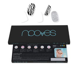 Nooves Feuilles en Gel pour Ongles Premium, 20 Unités, Longévité Jusqu'à 14 Jours, Application Facile