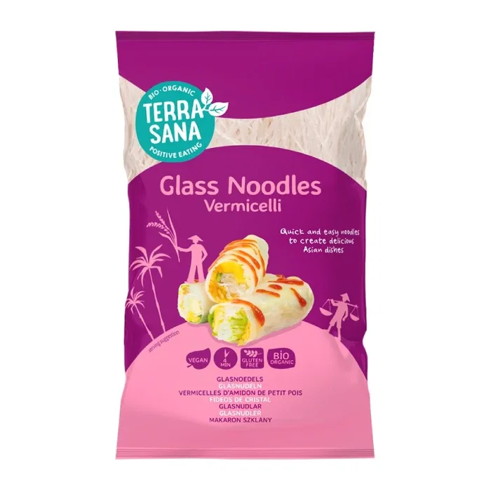 Terrasana Vermicelles de riz bio 200g - Vegan Terrasana Vermicelles de riz bio 200g - Vegan