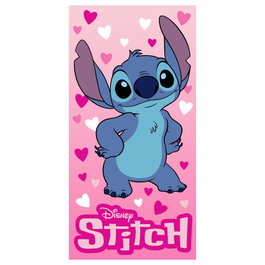 DISNEY Serviette de bain Stitch microfibre 70x140 cm 250 g/m² 100% polyester