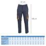 WOLFPACK LINEA PROFESIONAL Pantalon de travail bleu foncé Spandex Taille 44