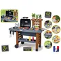 Smoby - Cuisine d'été pour enfants avec plancha, grill et 40 accessoires - Cuisine d'extérieur évolutive en plastique résine - Jeu d'imitation à partir de 3 ans