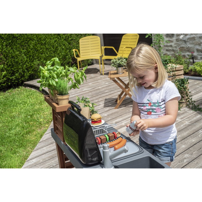 Smoby Cuisine d'Extérieur Évolutive avec Grill et Plancha Smoby Cuisine d'Extérieur Évolutive avec Grill et Plancha