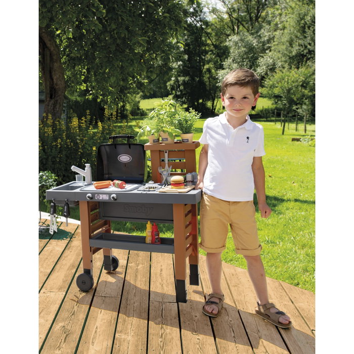Smoby Cuisine d'Extérieur Évolutive avec Grill et Plancha Smoby Cuisine d'Extérieur Évolutive avec Grill et Plancha