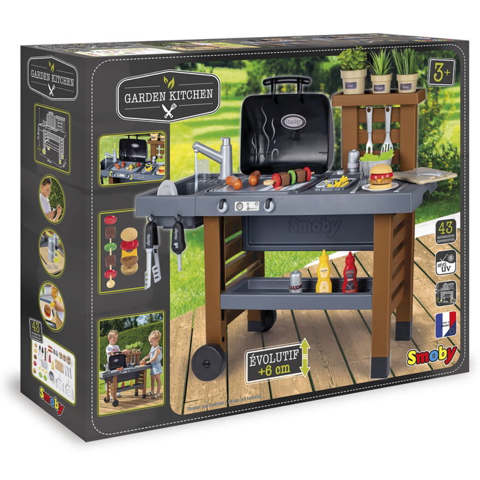 Smoby Cuisine d'Extérieur Évolutive avec Grill et Plancha Smoby Cuisine d'Extérieur Évolutive avec Grill et Plancha