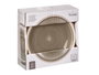Vessia Assiette Plate Grande Grès Gris Bord 26,5 cm (Set de 24)