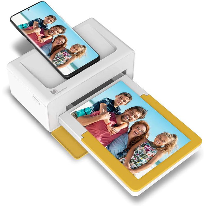 Kodak Dock Printer PD460Y Imprimante Photo Instantanée 4x6 Jaune Blanc 4Pass Thermique Bluetooth USB-C