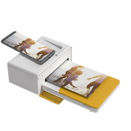 Kodak D460Y - Imprimante photo instantanée Dock avec technologie 4Pass, format 4x6, couleur jaune et blanc