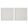 Home ESPRIT Jeu de 2 tableaux Papier Verre 35 x 2 x 35 cm