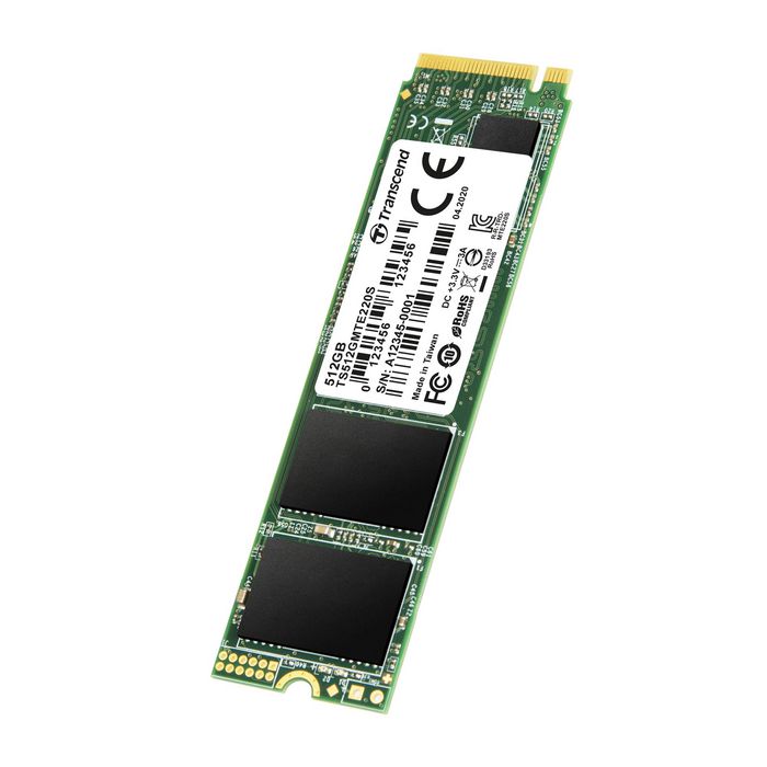 Transcend 220S SSD PCIe NVMe - Mémoire 3D NAND - Vitesse de lecture jusqu'à 3500 Mo/s - Pour gaming et création audio/vidéo