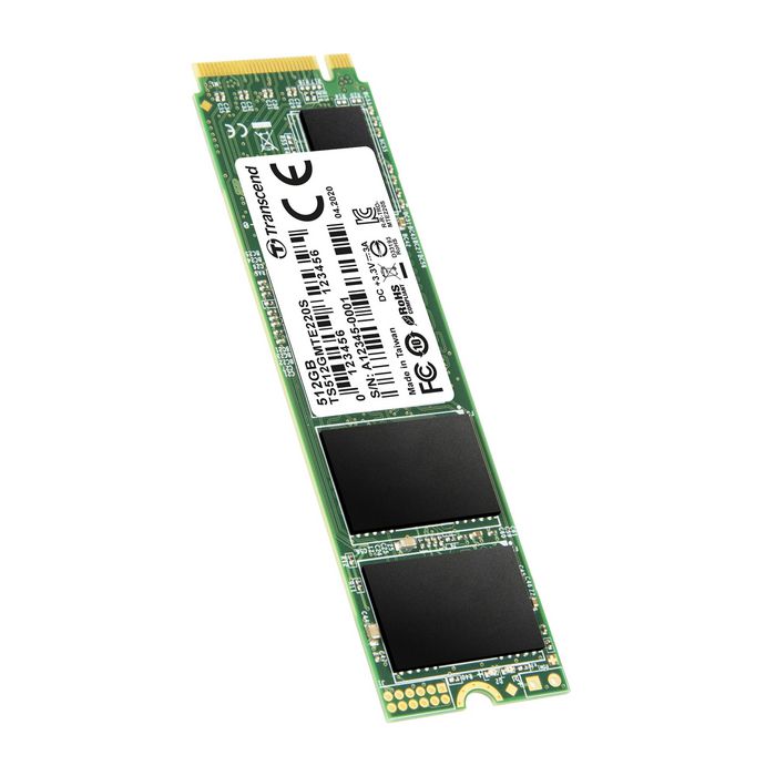 Transcend 220S SSD PCIe NVMe - Mémoire 3D NAND - Vitesse de lecture jusqu'à 3500 Mo/s - Pour gaming et création audio/vidéo