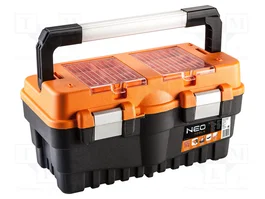 NEO TOOLS Boîte à outils noir-orange