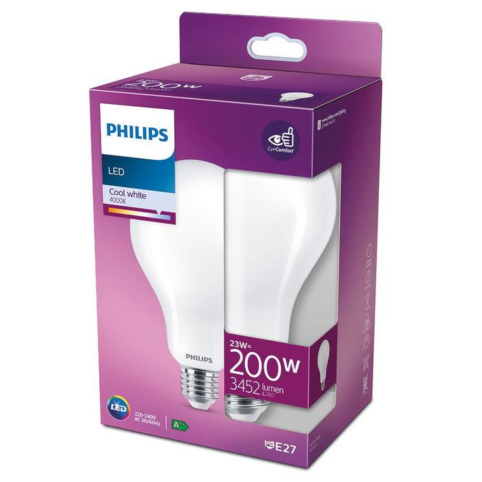 Philips Ampoule LED Standard E27 23W 3452lm 4000K Blanc Neutre D 15 000h