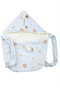 Muñecas Arias Poupée Elegance 30 cm, poupon fille bleu avec porte-bébé, corps en vinyle, langage espagnol