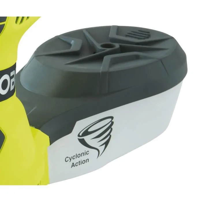 Ryobi ROS300 Ponceuse excentrique filaire 300 W, plateau de 125 mm, vitesse variable 7 000-13 000 oscillations/min, livrée avec 5 abrasifs