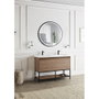 LIMEX Miroir de salle de bain Allemagne Ø90cm Blanc Froid/Naturel/Chaud avec capteur antibuée et dimmable