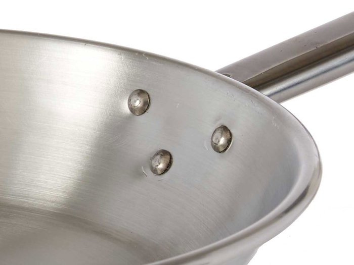 Kinvara Poêle en Aluminium avec Poignée 24 cm – Argenté – Compatible Gaz et Four (Set de 12)