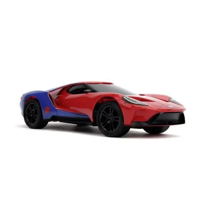 Jada Toys - Marvel Spiderman - Véhicule radiocommandé 1/16 Ford GT - Télécommande 2.4 GHz - Fonction Turbo - 6 ans et plus Jada Toys - Marvel Spiderman - Véhicule radiocommandé 1/16 Ford GT - Télécommande 2.4 GHz - Fonction Turbo - 6 ans et plus