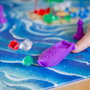 SD GAMES - Bermuda Piratas - Jeu de plateau familial en espagnol pour 2 à 4 joueurs, à partir de 7 ans, avec mécanisme magnétique
