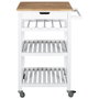 Home Deco Factory Mesa Camarera C/Ruedas Blanche