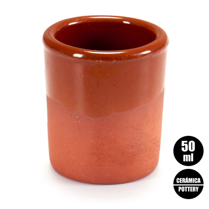 La Dehesa Verre à Shot en Terre Cuite 50 ml Miel 5x5.5x5 cm (Set de 46)