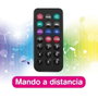 iDance Altavoz Calavera Funky - Enceinte portable Bluetooth avec microphone et télécommande, design crâne, éclairage LED, recharge USB, noir